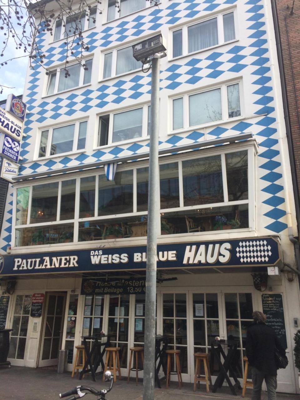 Отель Das Weiss Blaue Haus Дюссельдорф Экстерьер фото